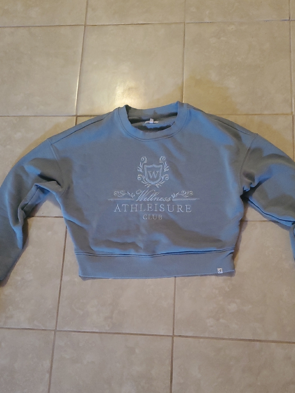 Wellness Athleisure Club Women's Crewneck Sweatshirt - Light Blue